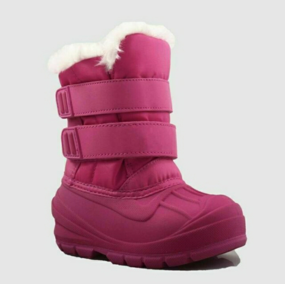 GIRLS LEV METALLIC RAIN SNOW WINTER BOOTS